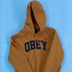 Yellow Obey Hoodie